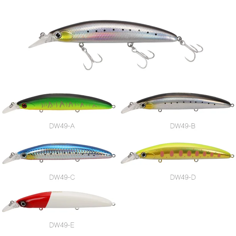 DW48-5PCS TSURINOYA длинная литая плавучая приманка на гольяна DW48 искусственная жесткая рукоятка приманка 5 цветов 5 шт./лот воблер окунь приманка набор 110 мм 20,5 г - Цвет: DW48-5PCS