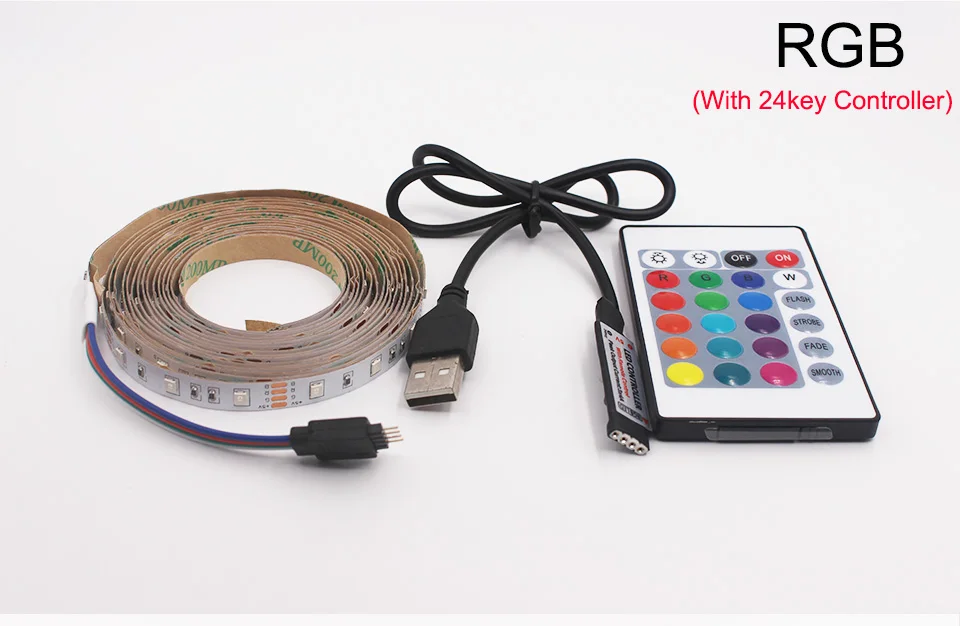 Гибкая светодиодная лента 5 В usb 0,5 м 1 м 2 м 3 м 5 м Светодиодная лента подсветка ТВ-лампы rgb теплая белая Адресуемая неоновая Светодиодная лента