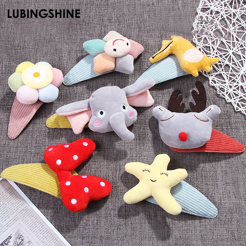 1 шт. Симпатичные Мультяшные цветы морские звезды фотозажимы заколки олень слон