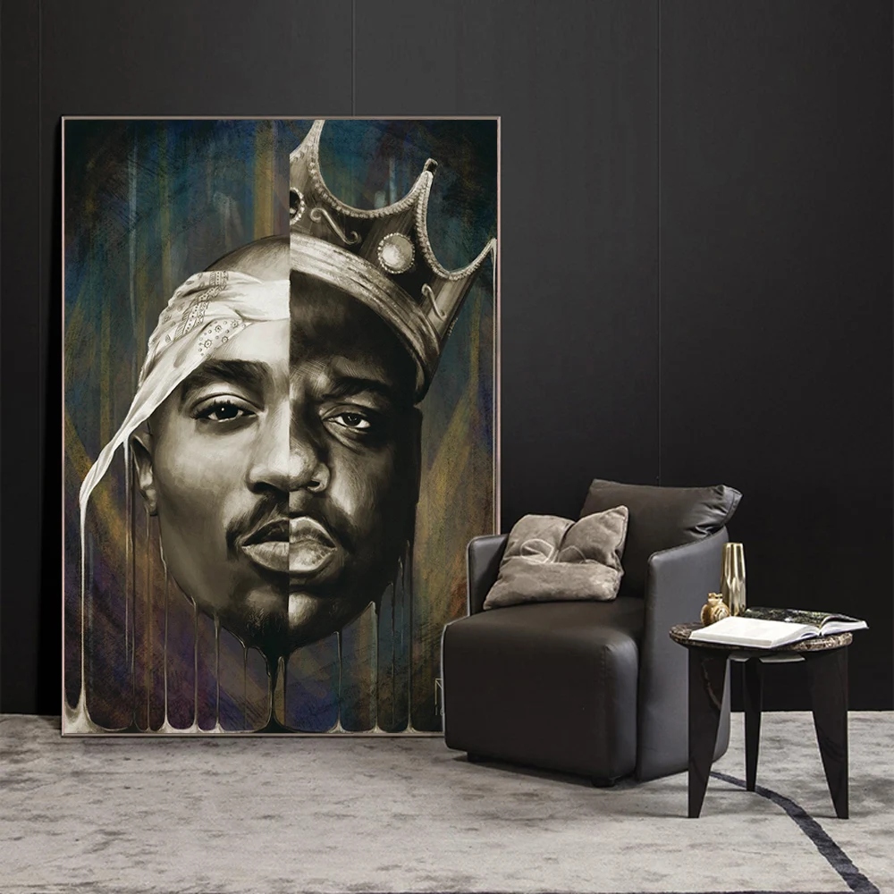 Картина на холсте RELIABLI ART Big And Tupac портреты и принты современное настенное