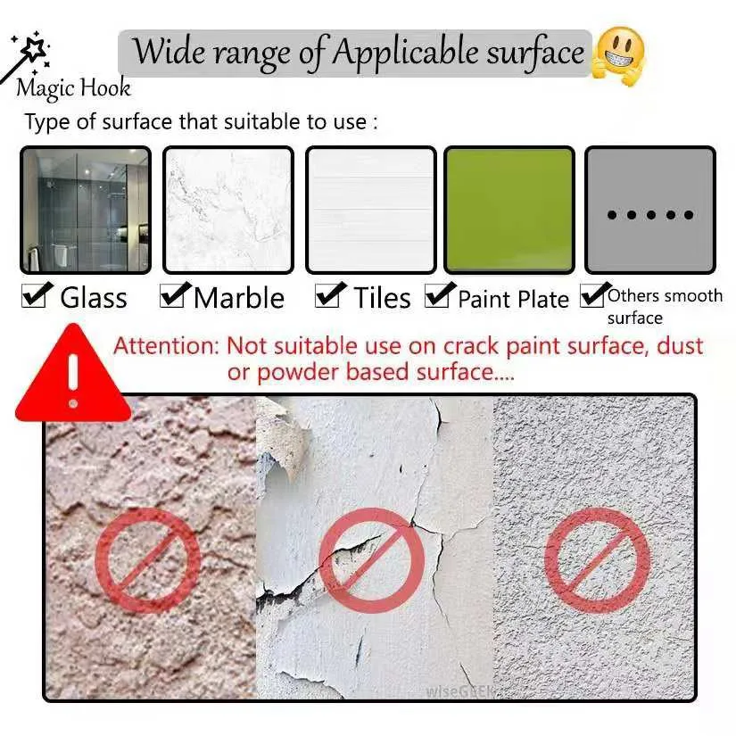 5 шт. волшебный крючок для кухни без гвоздей прозрачный сильный липкий тяжелый