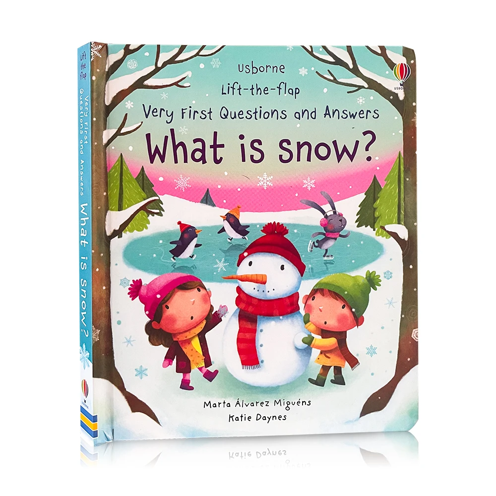 

3D Usborne Lift The Flap Very First Questions and Answers What Is Snow books In English Baby Picture Board Book Kids Children