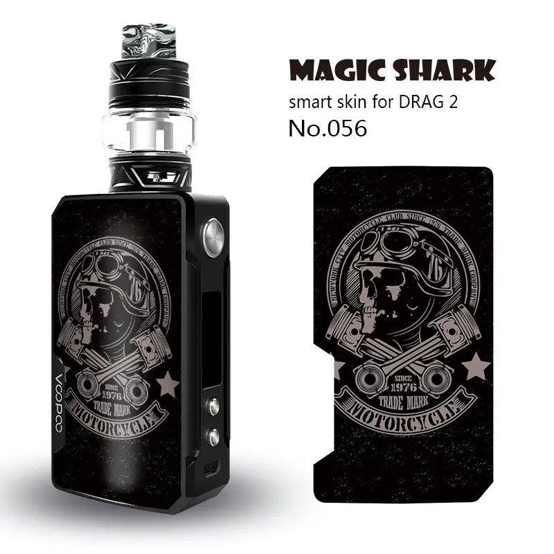 Чехол Magic Shark Skull для Voopoo Drag 2 II 051 060 Стильный винтажный водонепроницаемый чехол