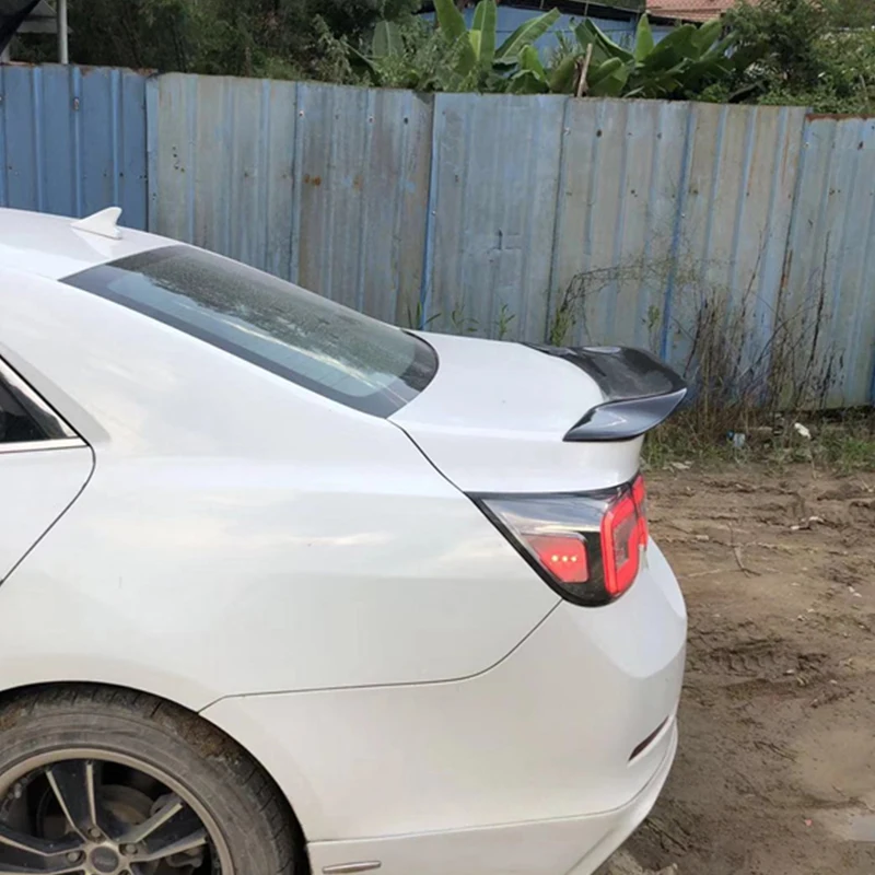 Подходит для Chevrolet Malibu спойлер 2012 2019 лет реальное глянцевое углеродное волокно