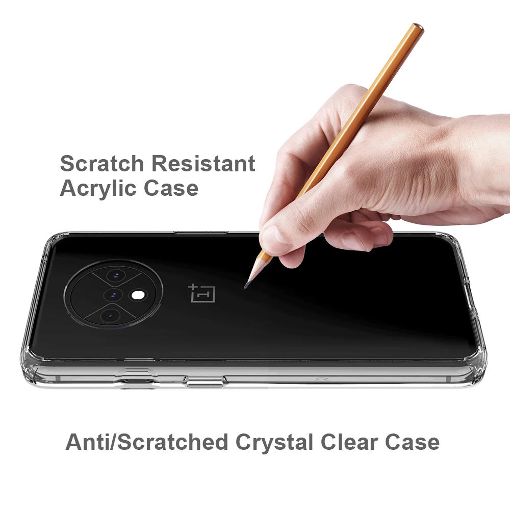 Для OnePlus 6 Чехол 7 Pro 7T 6t 5T ударопрочный чехол для 7T Pro кристально прозрачный жесткий чехол для задней панели телефона 1+ 7 5t