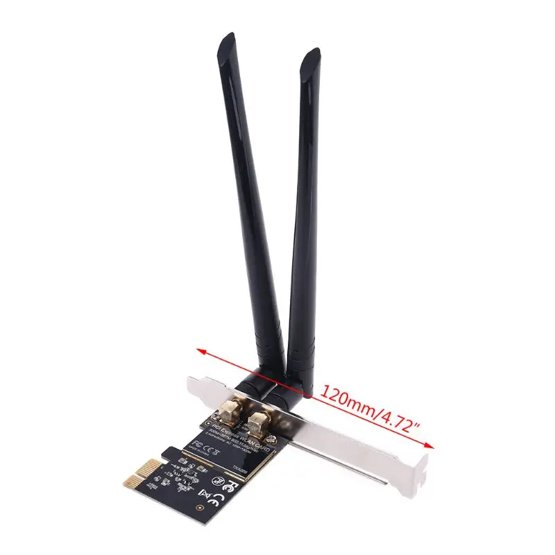 

Dual Band 2.4G/5Ghz Wireless Net work card express Wifi PCI-E adapter with Realtek 8112AE chip For Desktop PC