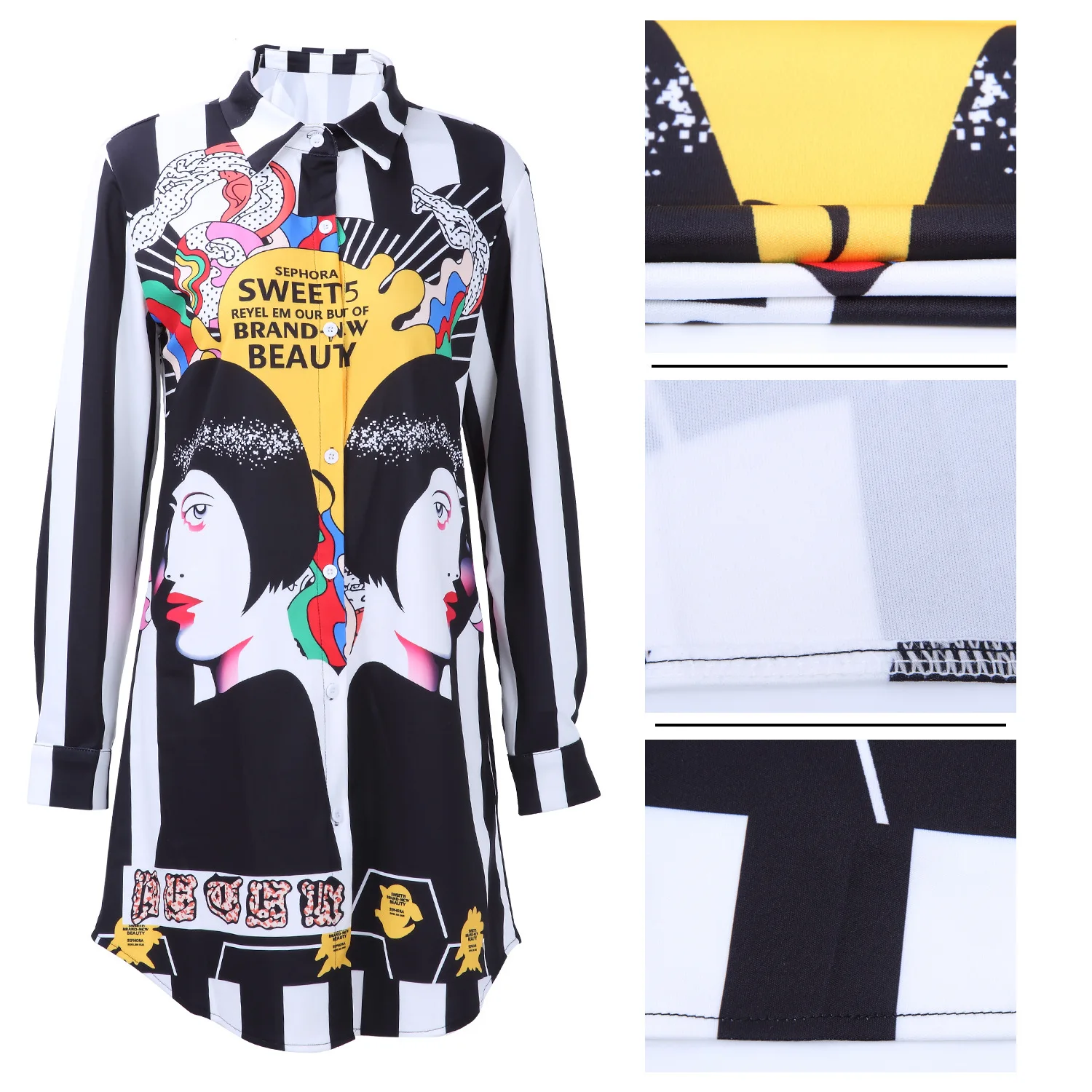 African Dresses For Women Autumn Long Sleeve Printed Blouse Button Up Loose Black Shirt Tops Ladies Blusas Femininas|Африканская