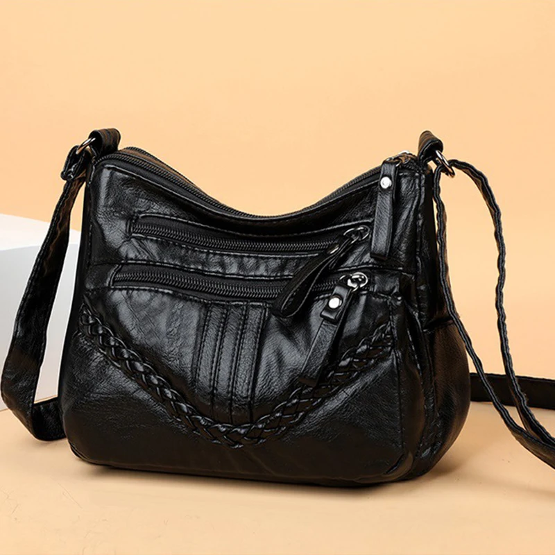 

Модные женские сумки на плечо из искусственной кожи 2021 Корейская версия Сумочка через плечо женские сумки Сумка-почтальонка для женщин