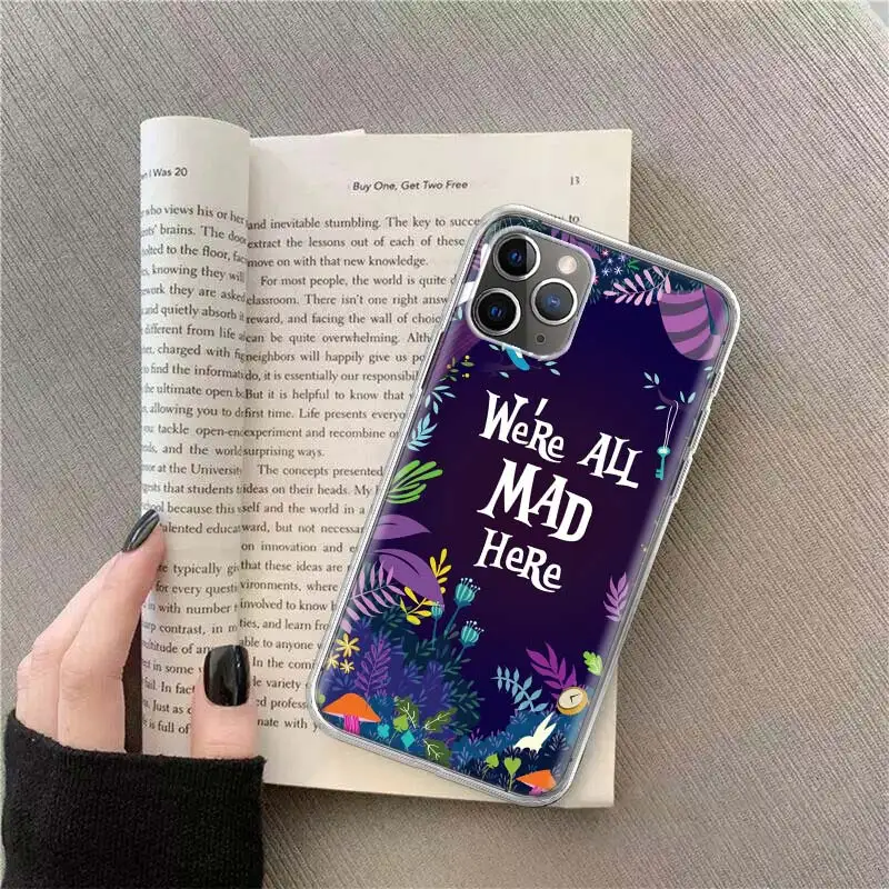 

Alice in Wonderland Cheshire Cat Phone Case For IPhone SE2020 12 Mini 11 Pro XS Max XS XR 8 7 6 Plus 5 5S SE Case