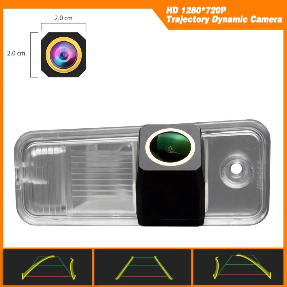 HD 1280x720p Золотая резервная камера задняя траектория динамическая парковочная