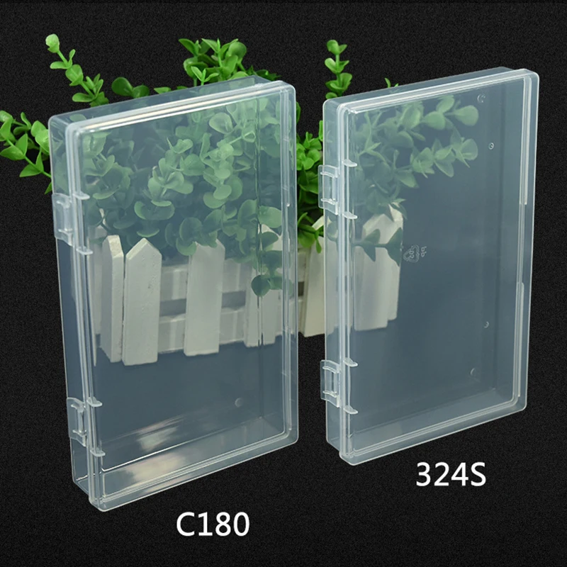 Прозрачная пластиковая коробка для мелких деталей 5 размеров хранения игрушек