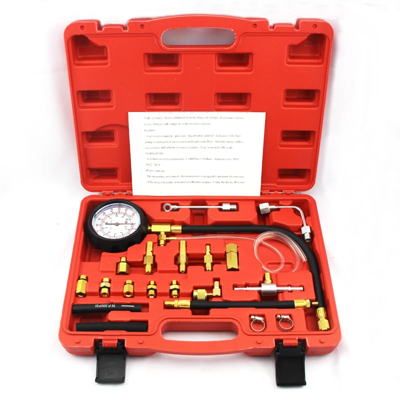 Новое поступление стандартный Тестер давления топлива манометр набор