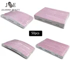 50 шт., двусторонняя пилка для ногтей, 80100180240