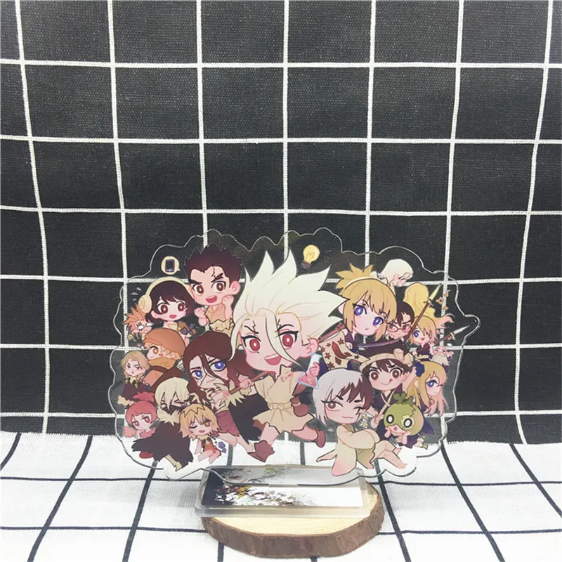 

15cm Anime Dr. Stone Figures Acrylic Stand Model Toys Senkuu&Kohaku Action Figure Decoration Cosplay Anime Lovers Collect Gifts