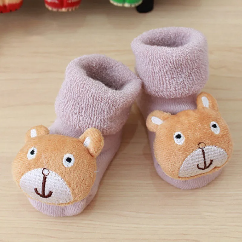 0-10M Newborn Kids Socks Cute Animal Baby Anti Slip Floor Soles Sock for Girls Boys Cartoon Children Cheap Stuff | Детская одежда и