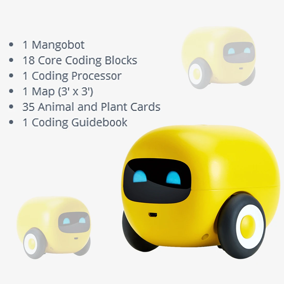 Mangobot визуальный Нет Тип экрана прозрение строительный блок тайно учит кодирования паровой Робот игрушка для детей-Basic/Advanced Edition