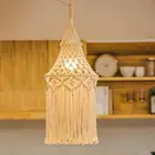 Макраме кружевной абажур для спальни гостиной Искусство декоративные ремесла тканый Хлопковый Канат лампа абажур гобелен настенный