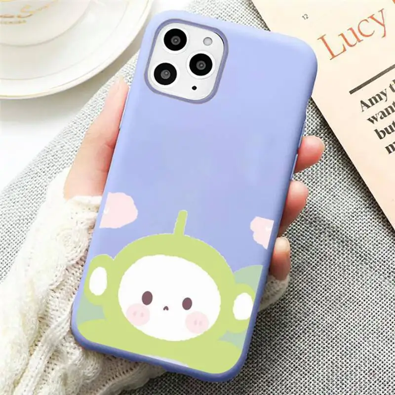 

Cute cartoon Teletubbies Phone Case Candy Color for iPhone 11 12 mini pro XS MAX 8 7 6 6S Plus X SE 2020 XR
