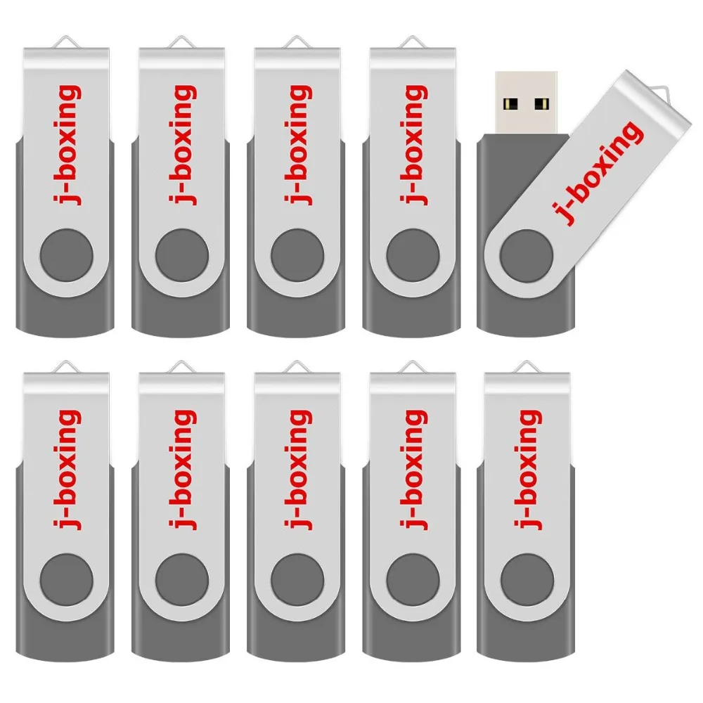 J-бокс 10 шт. 1 ГБ USB флеш-накопители металлическая вращающаяся карта памяти поворотный флеш-накопитель для хранения большого пальца компьютер ноутбук планшет многоцветный