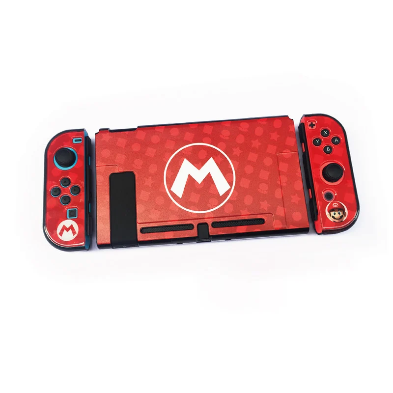 Nintendo Switch с цветным рисунком, жеская защитка закрепляемые Крышка корпуса чехол для Nintend NS консолью коммутатора& Joy-Con для Nintendo Switch - Цвет: A083