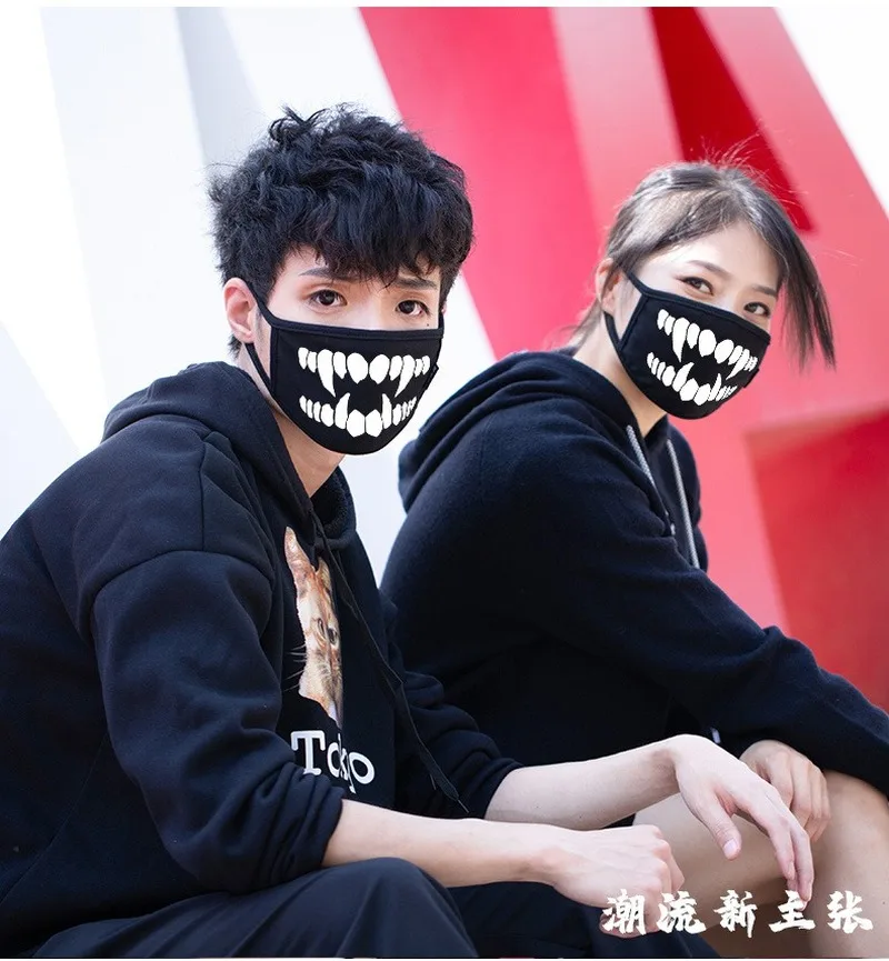 Горячая светящаяся аниме в темноте мультяшная Косплей хлопковая черная