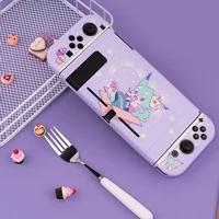 cute purple animal switch protective shell rabbit cat soft tpu cover for nintendo switch ns console joy con controller case
