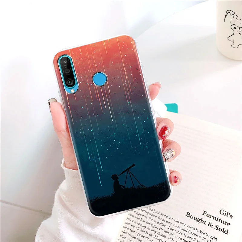 

Case For Huawei P30 Lite Case Silicone TPU Back Phone Case On For Huawei P30 Pro VOG-L29 ELE-L29 P 30 Lite P30lite Coque Bumper