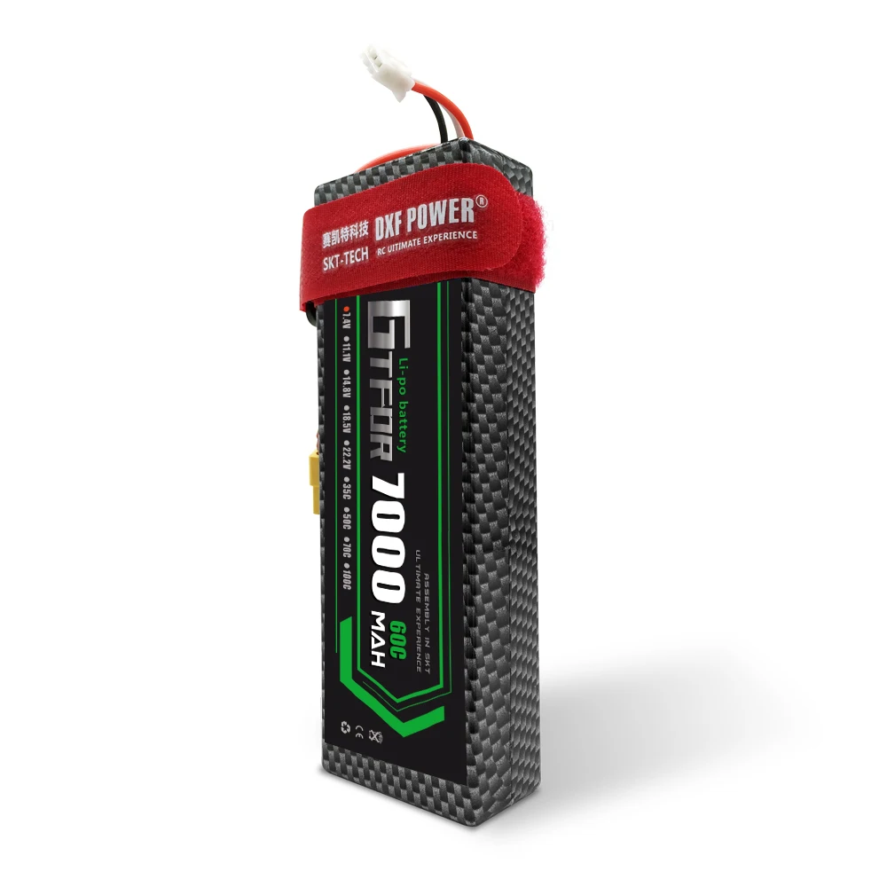 2S 3S 4S 5200mAh 6000mAh 7000MAH 7,4 V 11,1 V 14,8 V 50C 60C 100C 120C GTFDR Lipo батарея для X-MAXX E-REVO RC автомобилей Лодка Дрон