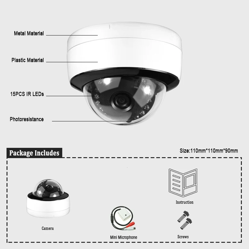HJT IP камера HD 720P 1.0MP сети P2P Крытый камеры видеонаблюдения ИК Ночное видение слот