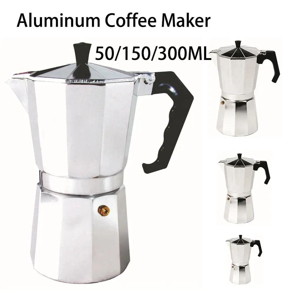 Кофеварка для приготовления эспрессо на 50 мл термокувшин алюминиевый чайник