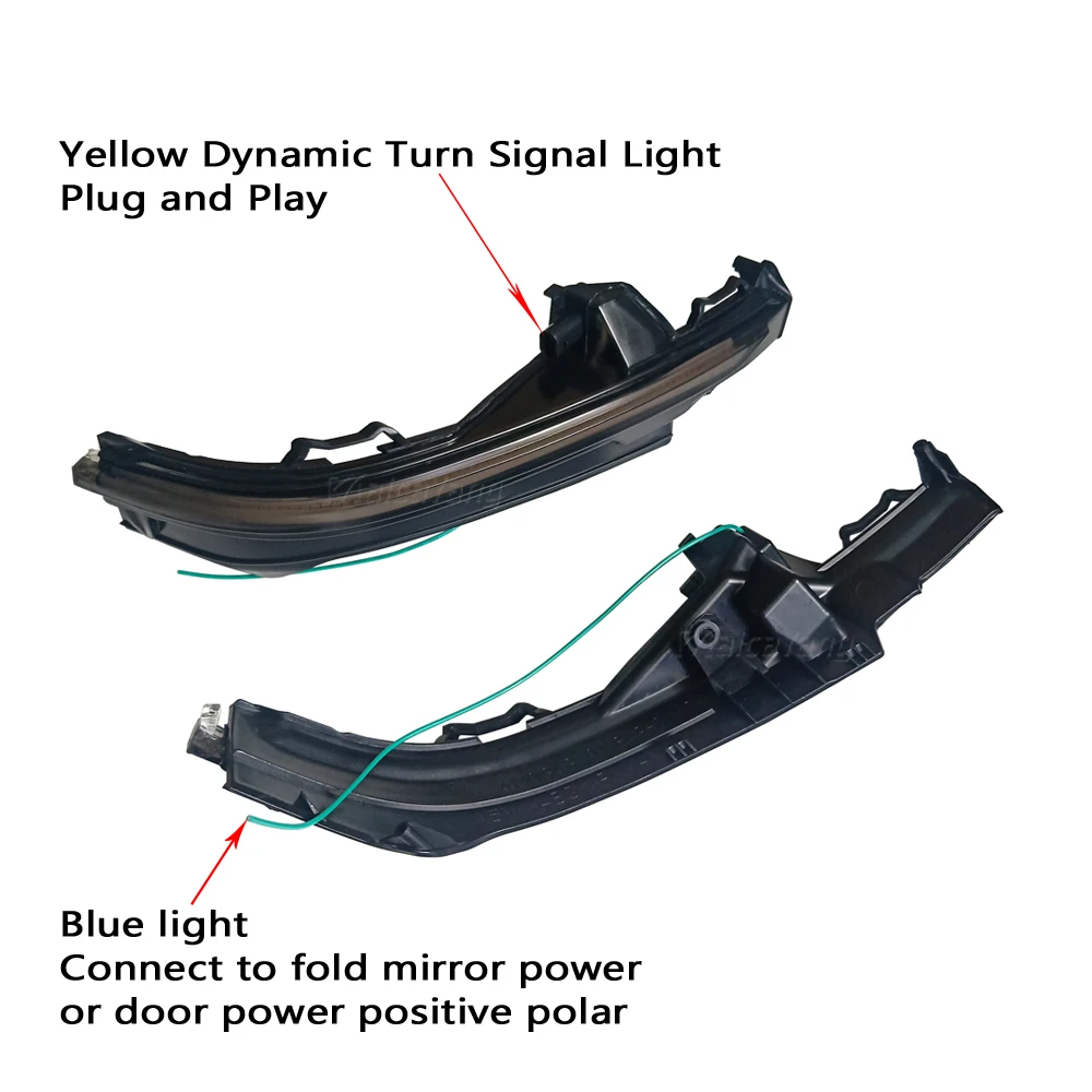 

Fit for Audi Q5 FY 2018 2019 LED Dynamic Turn Signal Blinker Sequential Side Mirror Indicator Light Lamp