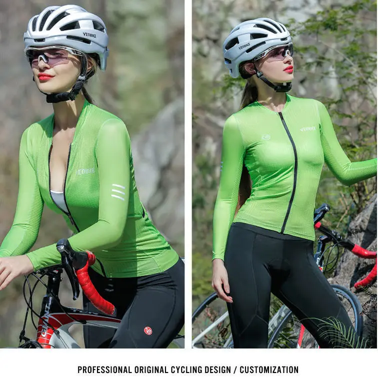 

New Weipai Autumn and Winter Bicycle Cycling Clothing Women's Long-Sleeve Suit Breathable Road Bike Fleece Suit Clothes