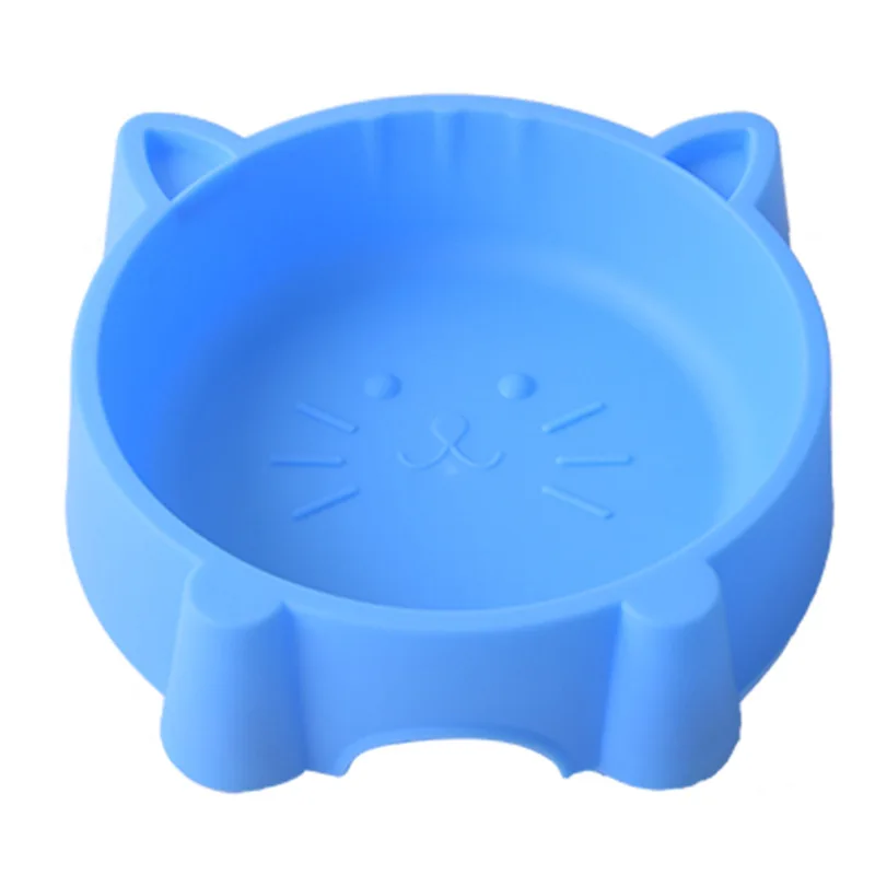 

Candy color pet single bowl antiskid plastic bowl round single bowl Plastic Dog Bowl pet tableware pet supplies