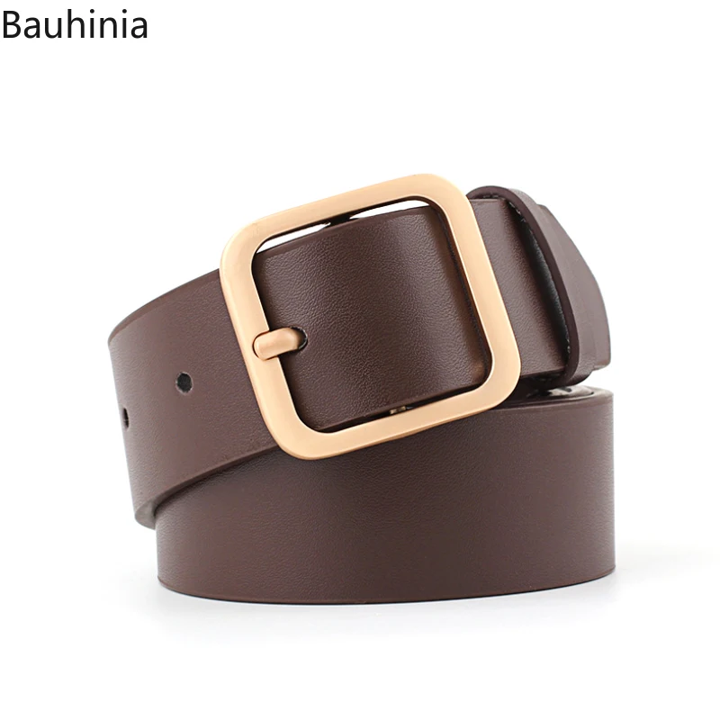 New Student Fashion High Quality Ladies Pin Buckle Belt Korean Version Trend Decoration 90/100/110cm Alloy Square Buckle Belt