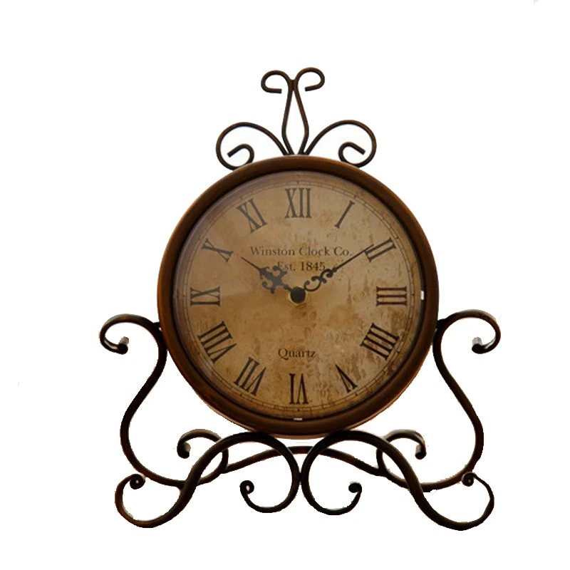 ВИНТАЖНЫЕ КВАРЦЕВЫЕ бесшумные часы будильник со стеклянной крышкой креативные