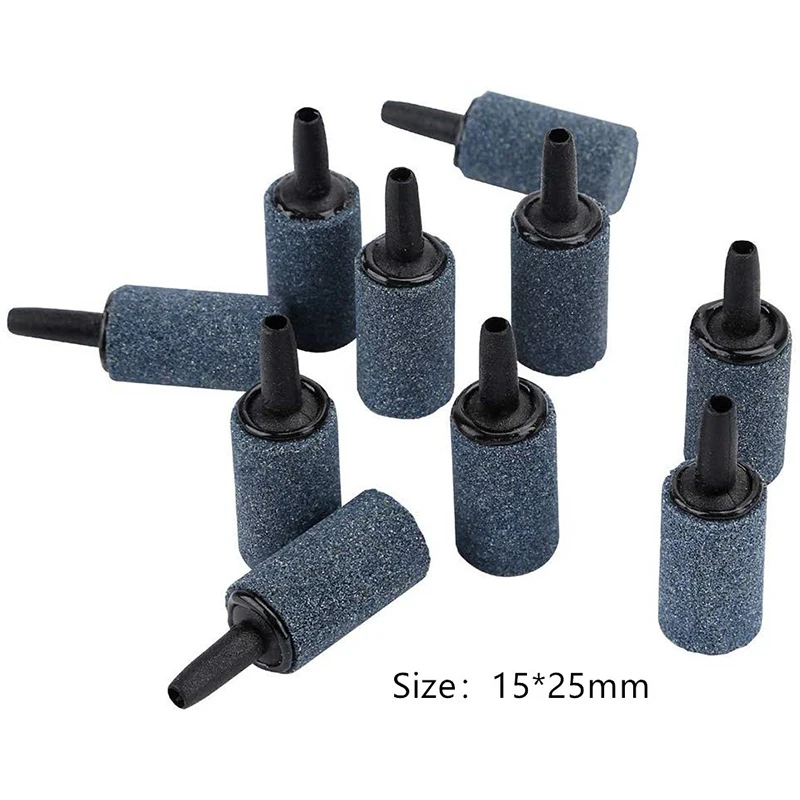 10 шт. аквариум цилиндр Форма воздуха Камень минеральный пузырей для аквариума