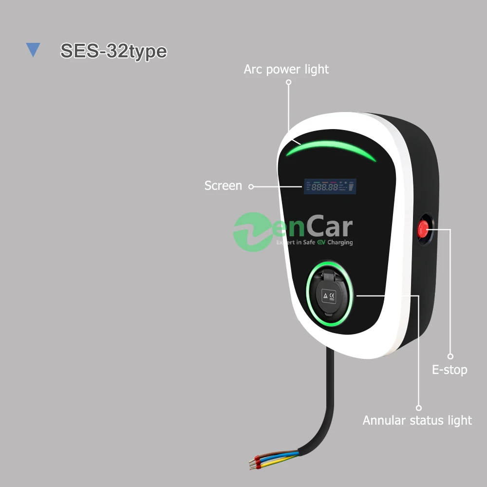 32A EV зарядная станция 7 2 кВт Тип разъем для зарядной станции электромобиля ev plug and