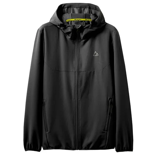 09Black Giordano мужская ветровка с капюшоном g-motion,с небольшой вышивкой на груди, данная модель имеет несколько цветовых решений - Цвет: 09Black