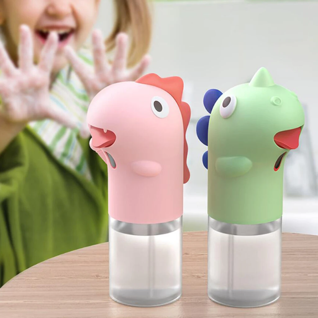 

Dinosaur 300ML Touchless Automatic Induction Foam Foaming Hand Soap Dispenser for Kids Kitchen Bathroom