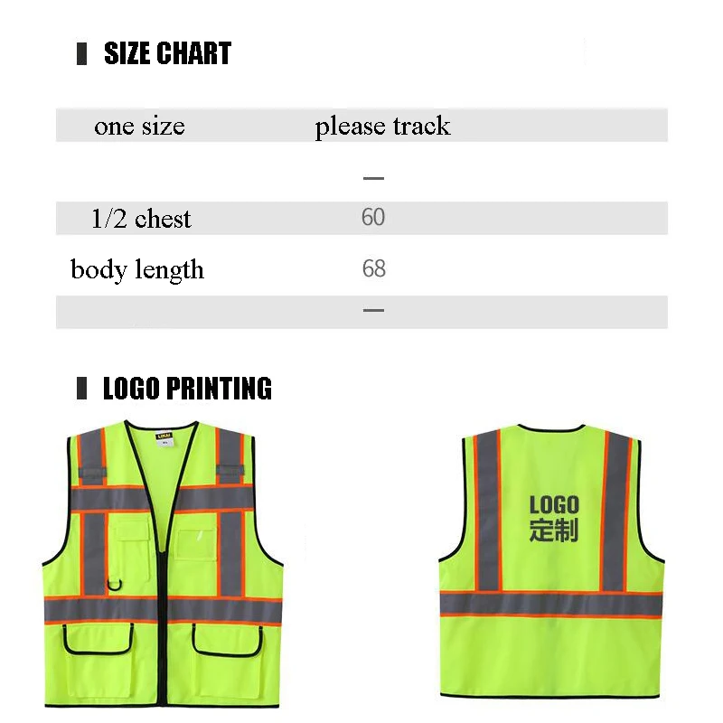 

Hivizi High Visibility Reflective Men Women Breathable Safety Vest with Pockets Traffic Protective Workwear