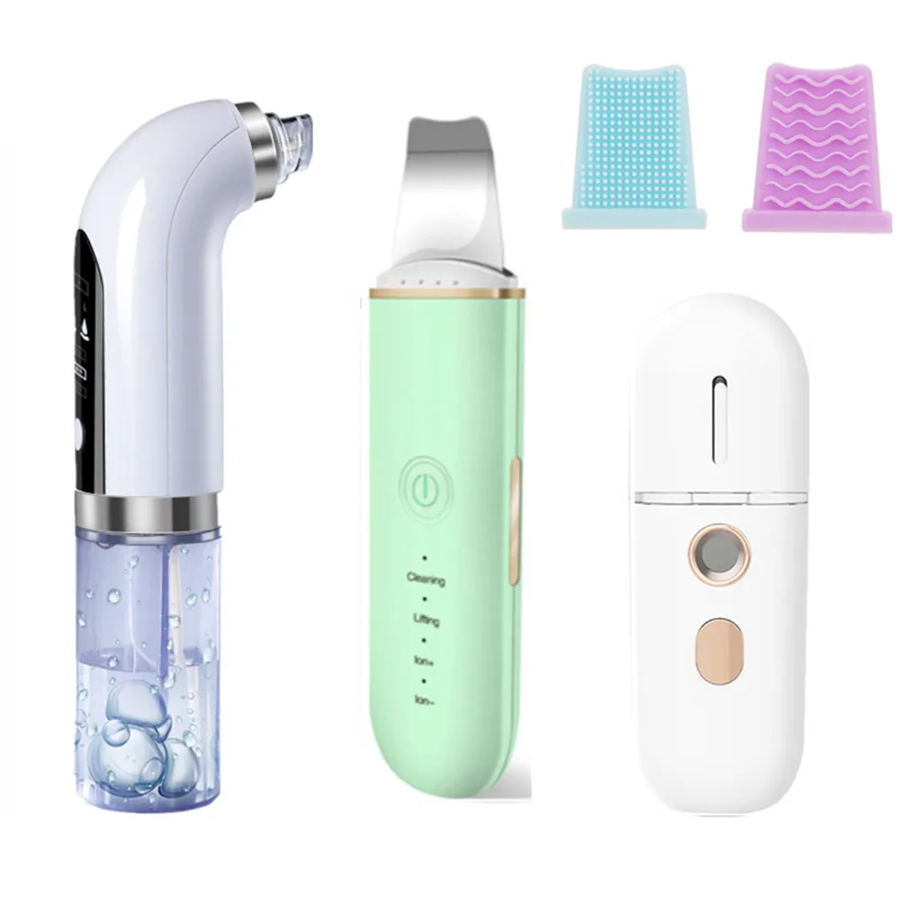 

Blackhead Remover Ultrasonic Skin Scrubber Acne Blackhead Remover Peeling Shovel Facial Massager Face Spatula Skin Care Tool