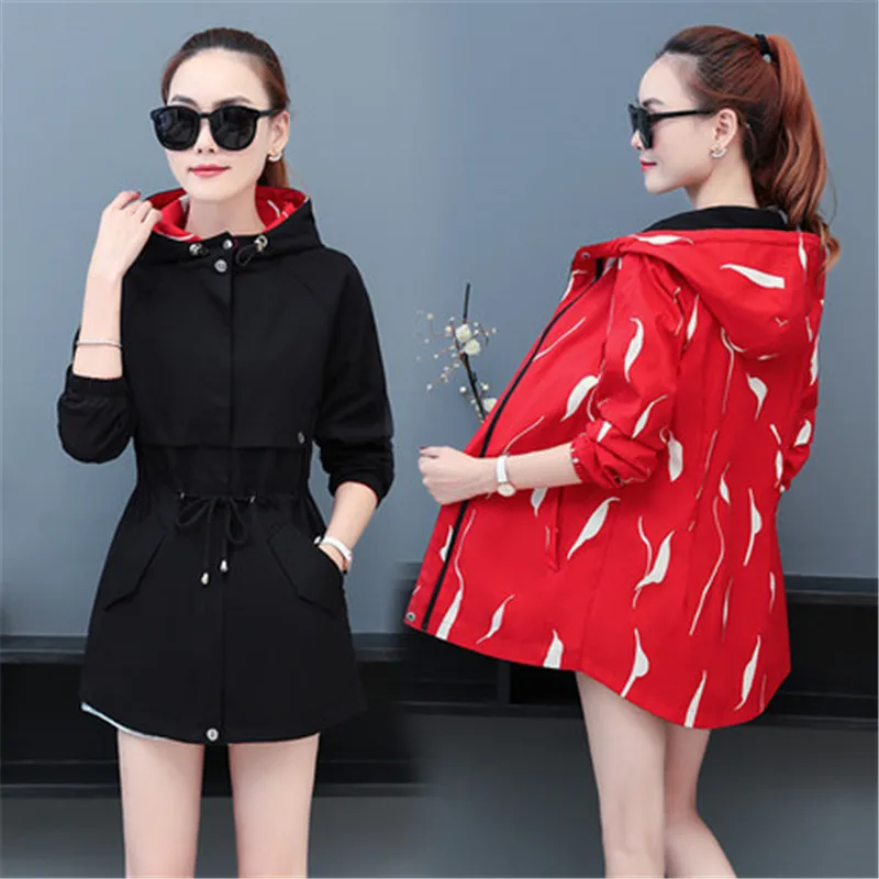 Новинка 2020 Повседневная Женская ветровка большого размера женские весенне