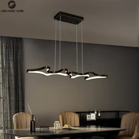 modern led pendant light 110v 220v chandelier pendant lamp blackgold for dining room kitchen living room copper hanging lamp