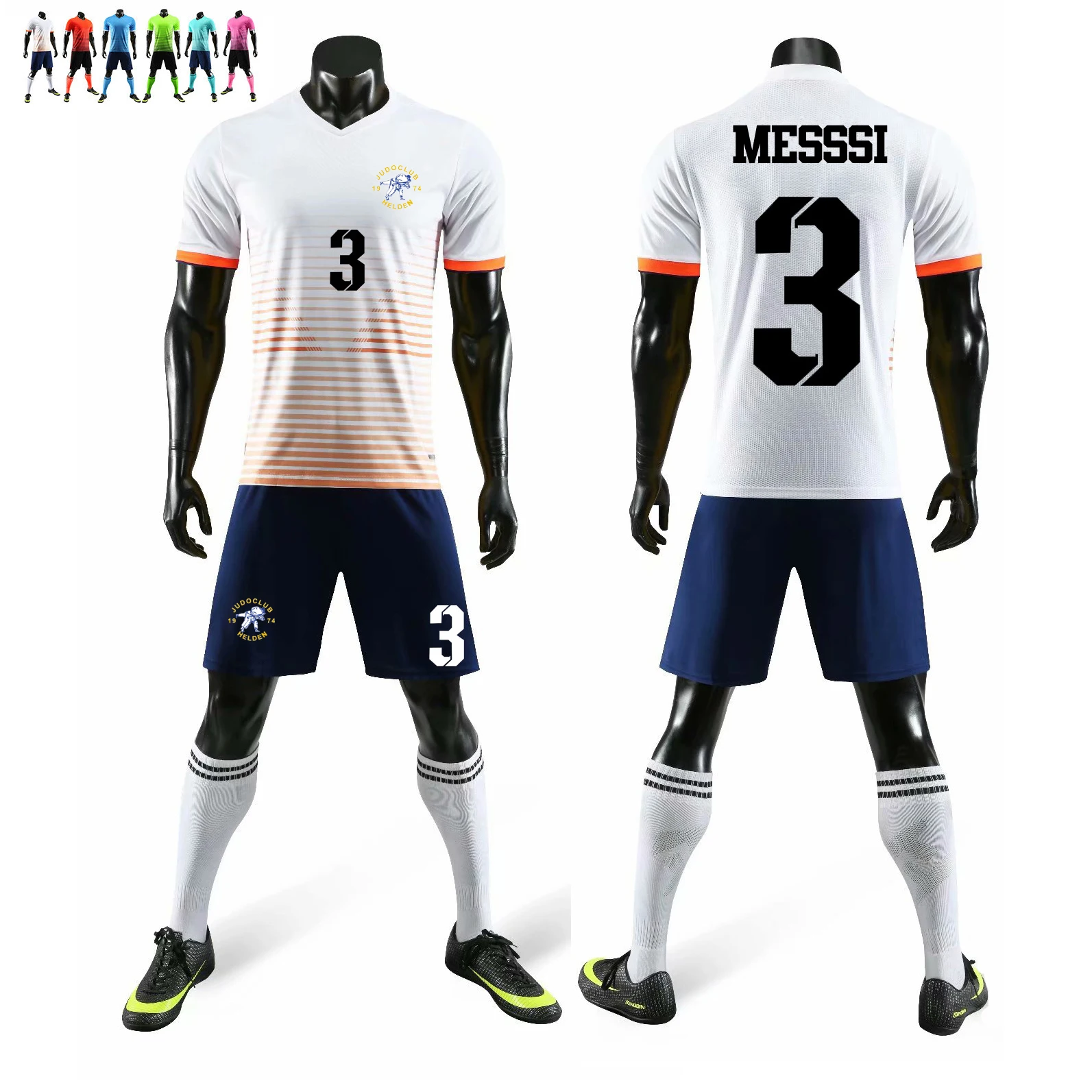 

Футбольные майки для детей, персонализированные футбольные майки, комплект футбольной униформы на заказ, Футбольная Униформа, дышащая спор...