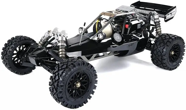 Радиоуправление Rovan RC черный 45cc Gas Baja 450A багги масштаб 1/5 готовый к