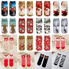 Носки женские, хлопок, полиэстер, красный, зеленый, разноцветные, аксессуары для носков, 1 пара