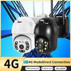 Камера видеонаблюдения INQMEGA HD 1080P PTZ, 4-кратный цифровой зум, SIM-карта 4G, инфракрасное ночное видение, обнаружение человеческого тела