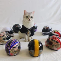 pets cat hat helmet car decoration boutique small helmet car accessories toy helmet racing collection boyfriend handsome gift