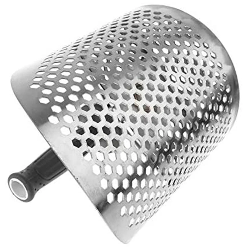 

Sand Scoop Stainless Steel Digging Shovel with Hexagonal Hole & Long Handle Metal Detecting Beach Heavy Duty Sand Scoop