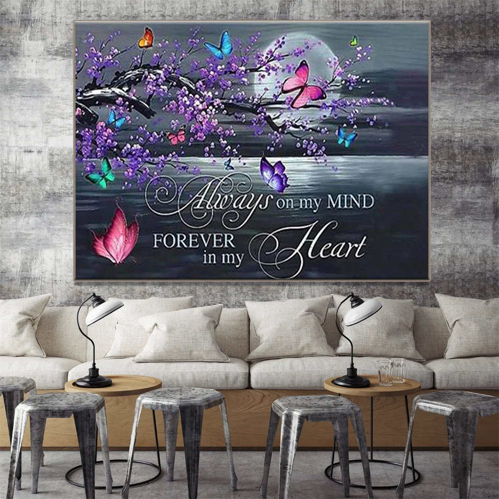 

Полностью Алмазная вышивка Love & Moon & Plum Blossom, алмазная живопись стразы на заказ, изображения, ювелирные изделия, наборы для вышивки крестиком, ...